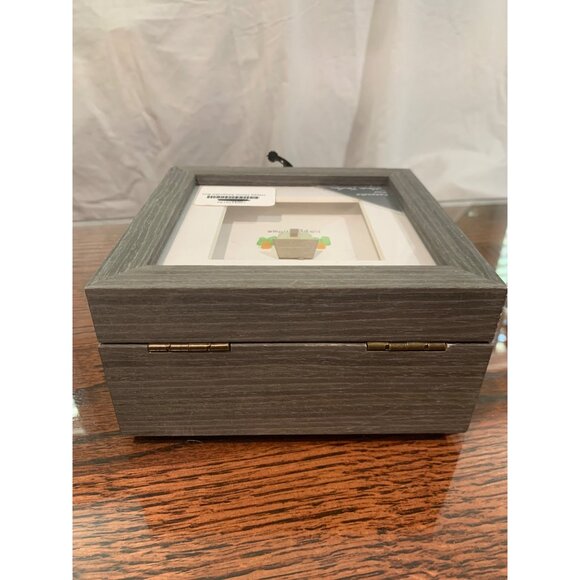 DEMDACO Sharon Nowlan "Happy Home" Grey 6x3" Wood Decorative Keepsake Box NWT - Picture 7 of 11